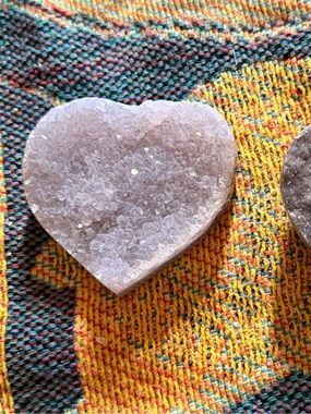 Natural Heart-Shaped Crystal Geode